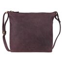 Handtasche Vintage-SOMA pflaume, Rindsleder