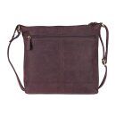 Handtasche Vintage-SOMA pflaume, Rindsleder