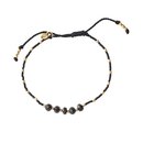 Family Schwarzer Onyx Gold Armband 