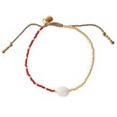 Ruby Mondstein Gold Armband