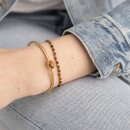 Beautiful Tigerauge Gold Armband 