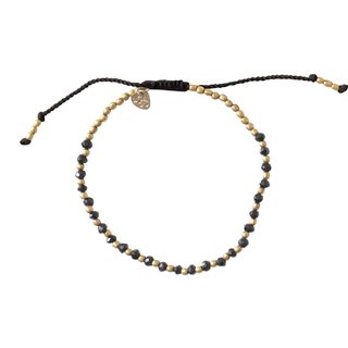 Beautiful Schwarze Onyx Gold Armband