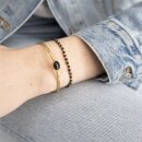 Beautiful Schwarze Onyx Gold Armband