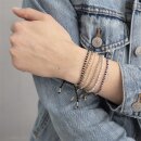 Beautiful Blauer Achat Silber Armband 