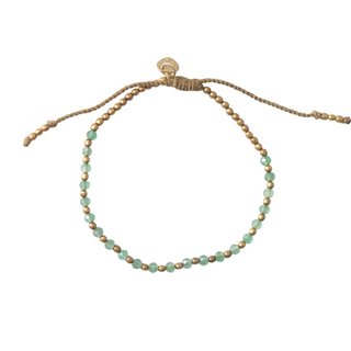 Beautiful Aventurin Gold Armband 