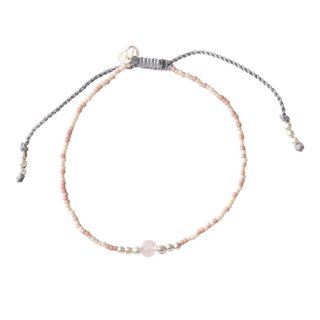 Iris Rosenquarz Silber Armband