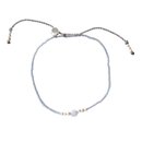 Iris Blauer Achat Silber Armband 