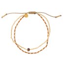 Friendship Tigerauge Gold Armband 
