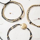 Party Schwarzer Onyx Gold Armband 