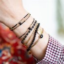 Party Schwarzer Onyx Gold Armband 