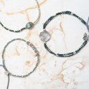 Ruby Labradorit Silber Armband 