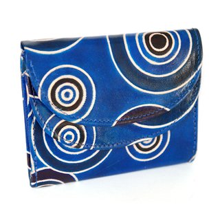 Geldtasche ANELLI BLU aus Ziegenleder