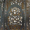 Laterne 20x26cm CALABASH schwarz-bronze