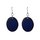 Ohrhanger Oval indigo Tagua