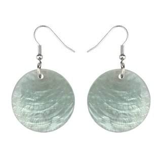 Ohrhanger DISC, silberfarben, Capiz