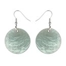 Ohrhanger DISC, silberfarben, Capiz