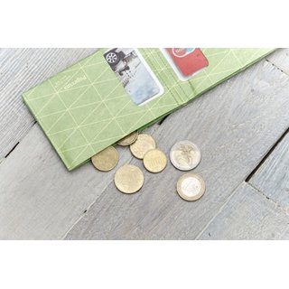 Paprcuts-Geldb&ouml;rse DREIECKE Gr&uuml;n