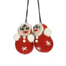 Anh&auml;nger XMAS-P&uuml;ppchen aus Wollfilz (je 1...