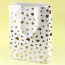 GESCHENKTASCHE L HEARTS WEI&szlig;, 22*30*10cm