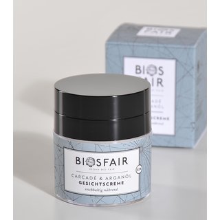 BIOSFAIR Gesichtcreme, Carcad&eacute; &amp; Argan&ouml;l, 50ml