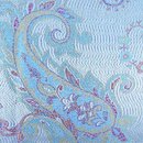 Schal PAISLEY blau-flieder 165x35cm, Seide