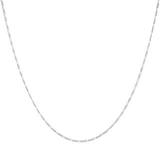 Figarokette 80cm Silber