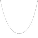 Figarokette 80cm Silber