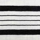 Schal SRTIPES ecru-schwarz 190x75cm Wolle-Seide