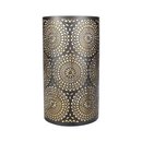 Windlicht SUNDANCE 13x23cm schwarz-gold