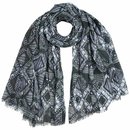 Schal PURPLE DIAMOND 180x110cm, Bio-Baumwolle