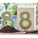 Saatstecker-Karte Acht