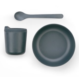 BIOBU Bambino Baby-Geschirrset3 taubenblau