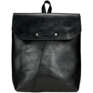 City-Rucksack LADY MyECOfriend tiefschwarz, Rindsleder