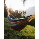 H&auml;ngematte bunte Streifen aus Baumwolle