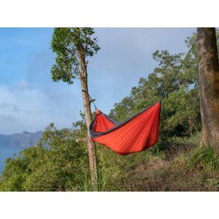 Reiseh&auml;ngematte KING SIZE  Orange - Dark Grey