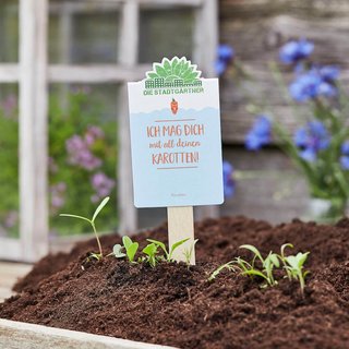 Saatgr&uuml;&szlig;e - Ich mag Dich mit all deinen Karotten 