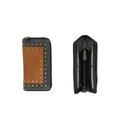 Rindslederb&ouml;rse "Nieten" gro&szlig;...