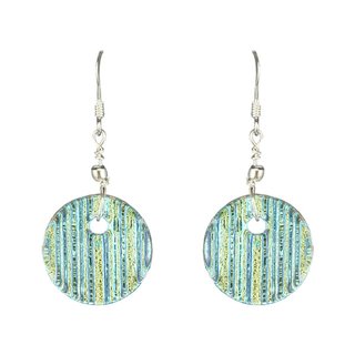 Ohrh&auml;nger DICRO STRIPES transparent-pastell, Silber