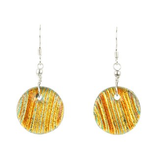 Ohrh&auml;nger DICRO STRIPES kupfer, Silber