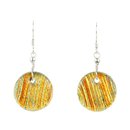 Ohrh&auml;nger DICRO STRIPES kupfer, Silber